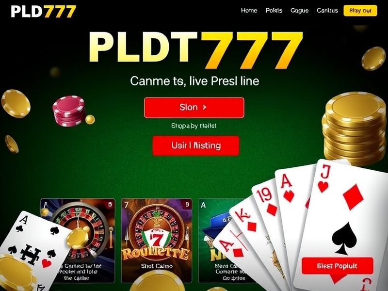 Welcome to pldt777.com, the premier online gambling destination for slots, poker, and real-money casino games in the Philipines. Join now for exclusive bonuses and thrilling gameplay!